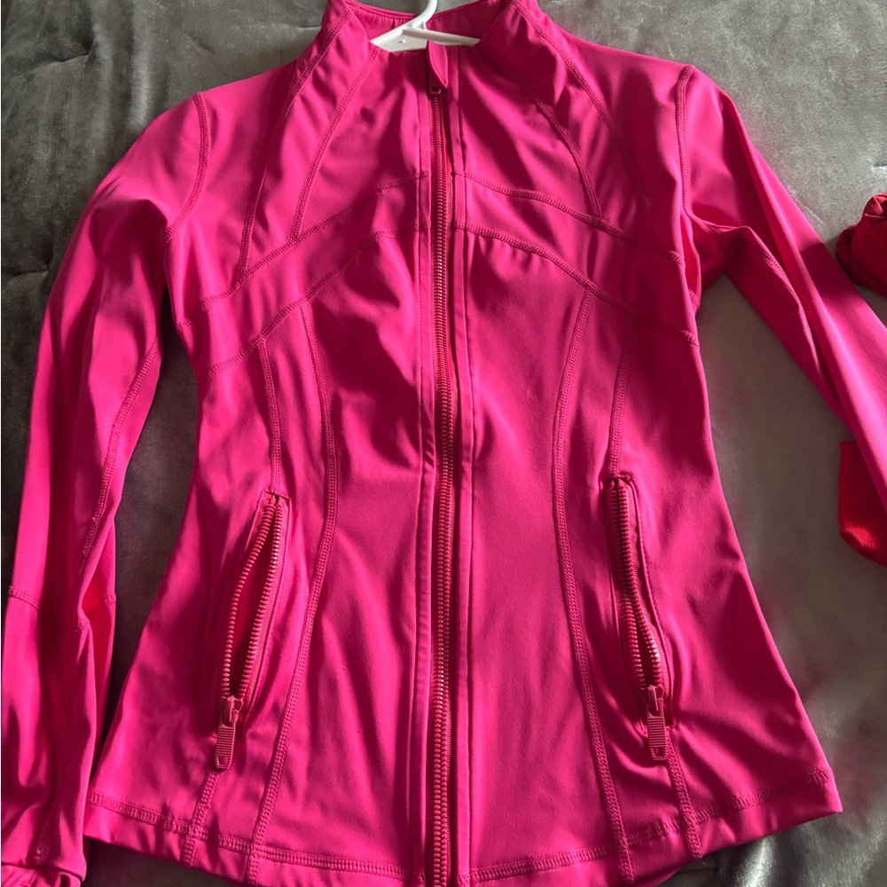 Lululemom hot pink alignment jacket